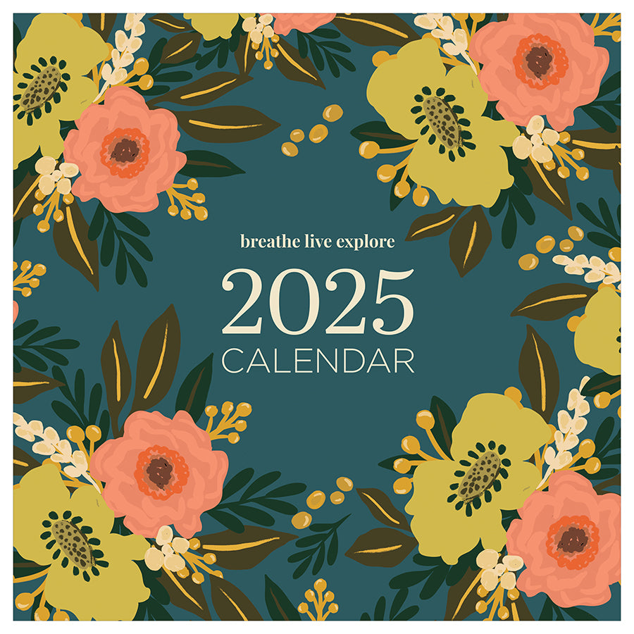 **FINAL SALE** 2025 Breathe Live Explore Wall Calendar TF Publishing