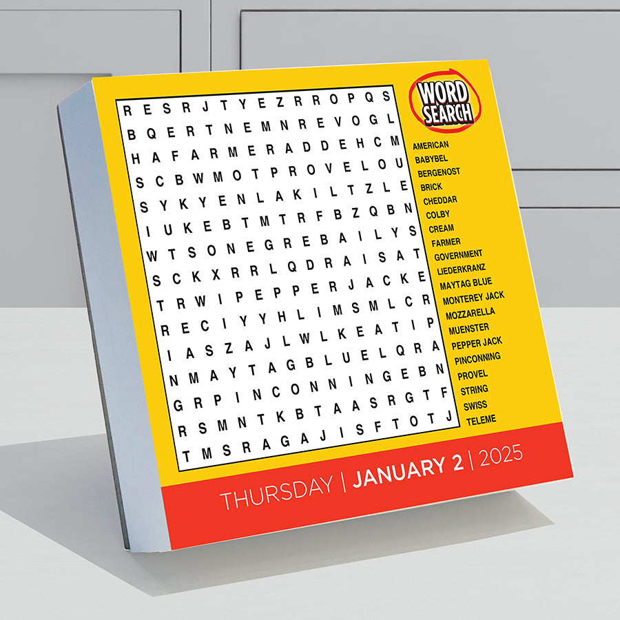 2025 Daily Word Puzzle Daily Desktop Calendar - 0