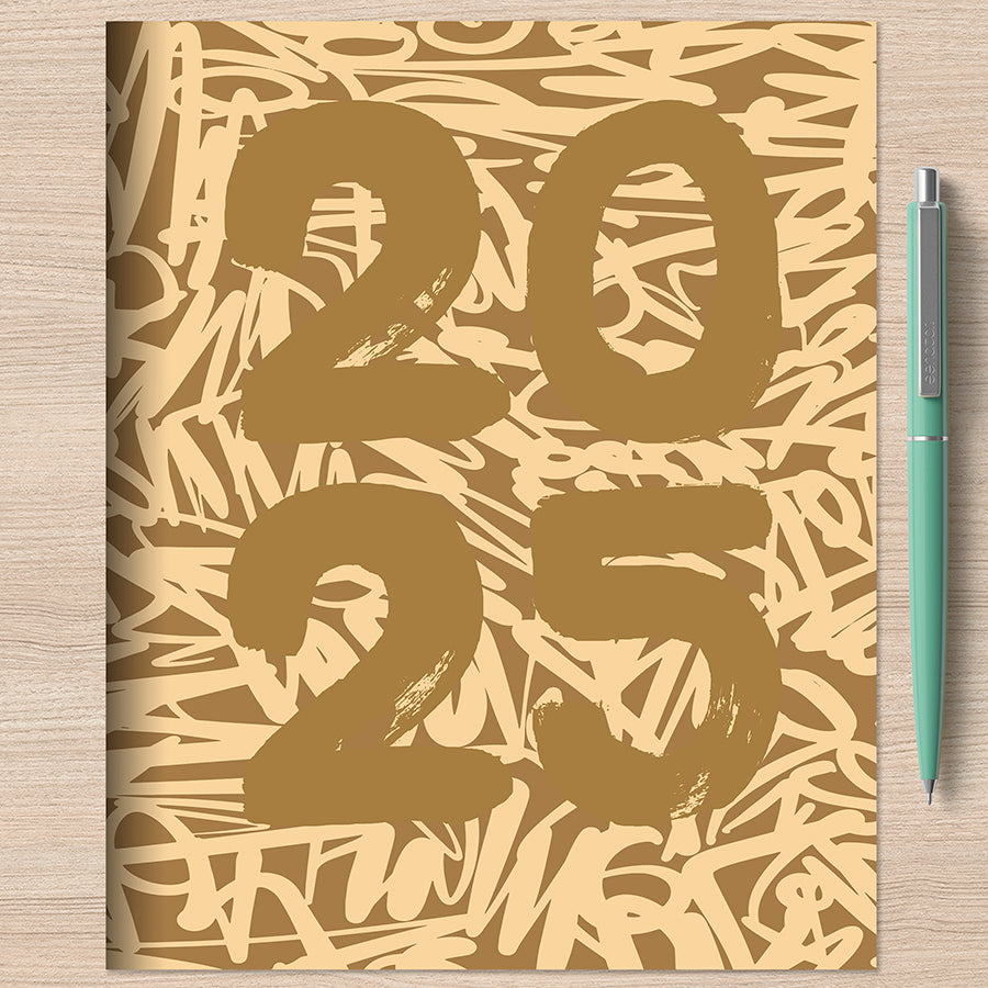 2025 Muddy Scribbles Medium Monthly Planner TF Publishing Calendars