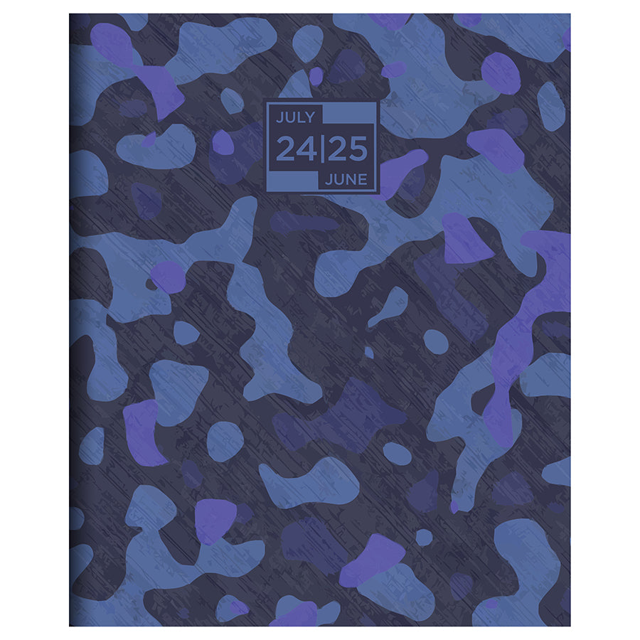 July 2024 - June 2025 Camo Large Monthly Planner
