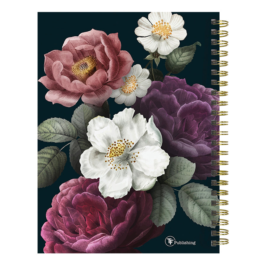 July 2024 - June 2025 Peony and Petals Medium Weekly Monthly Planner