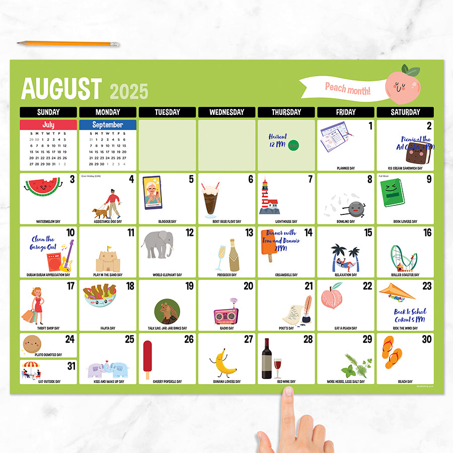 July 2025 - June 2026 Every Day's A Holiday Large Desk Pad Monthly Blo | TF Publishing | Calendars + Planners - Journals + Stationery july-2025-june-2026-every-day-s-a-holiday-large-desk-pad-monthly-blo-tf-publishing-calendars-planners-journals-stationery