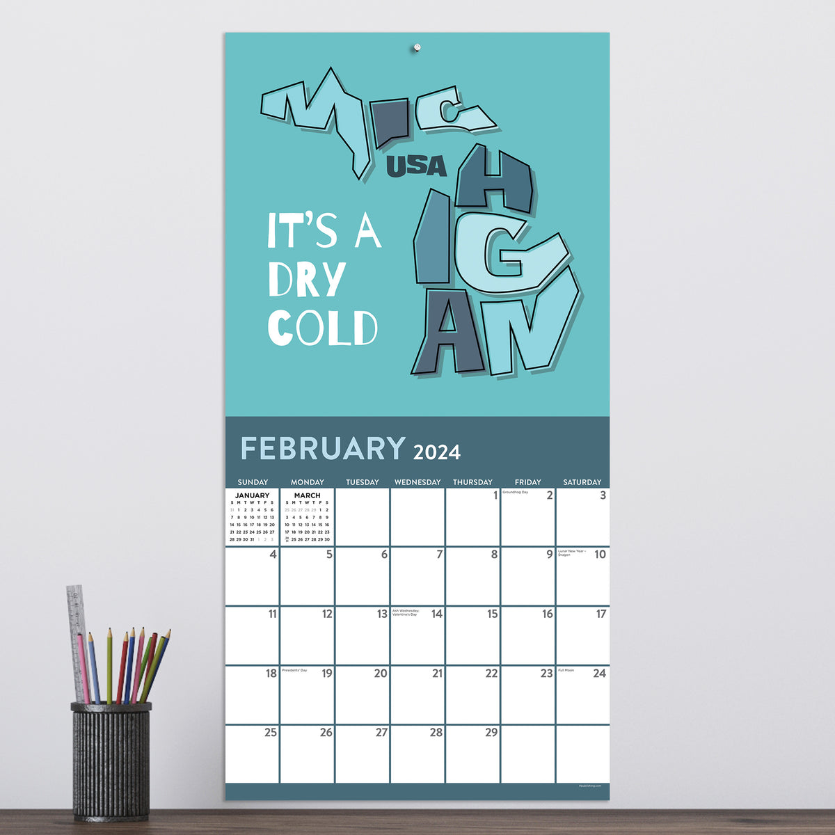 2024 Home Michigan Wall Calendar TF Publishing Calendars