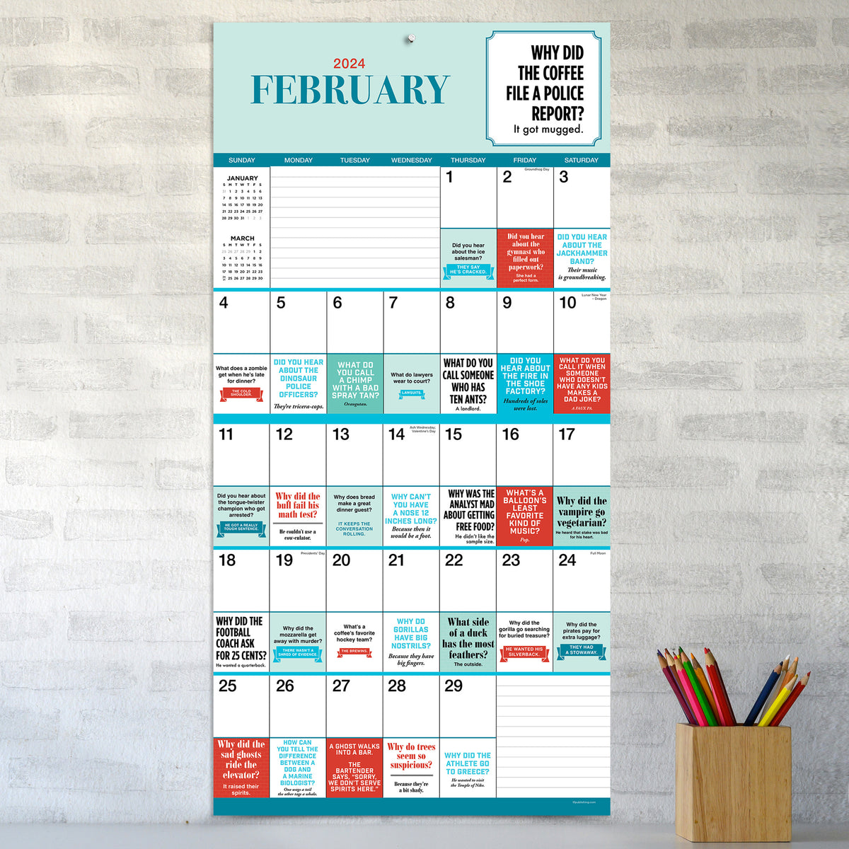 2024 Dad Jokes Wall Calendar TF Publishing Calendars + Planners