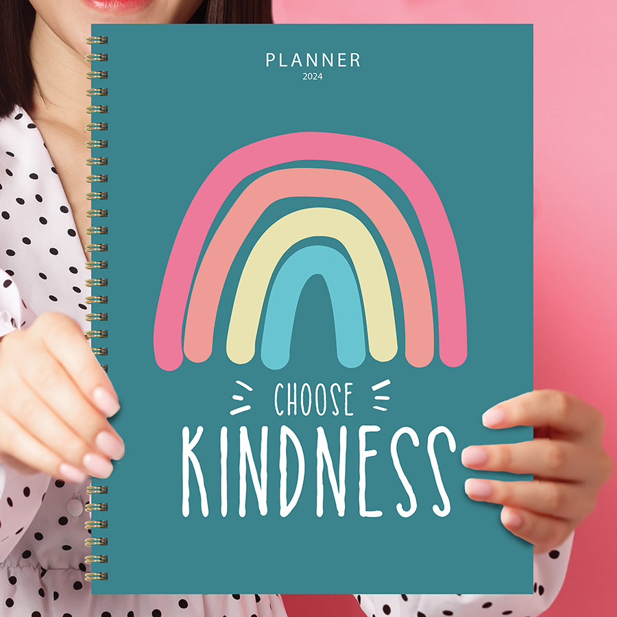 2024 Choose Kindness Large Weekly Monthly Planner TF Publishing