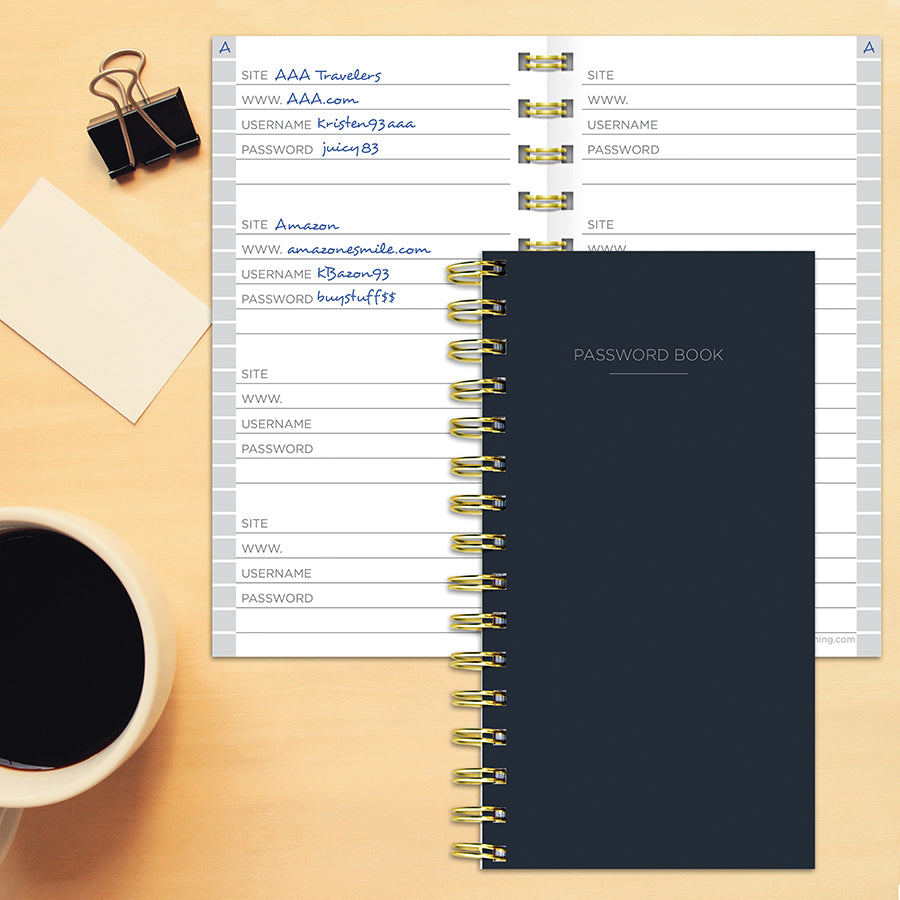 TRAIAL JOURNAL　約57冊＋α Black Spiral Password Book | TF Publishing | Calendars +