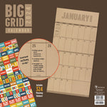 2024 Big Grid - Kraft Wall Calendar