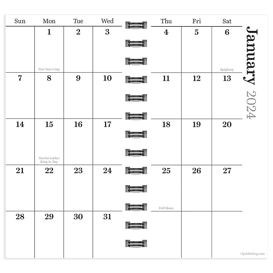 2024 Planner Paisley Small Weekly Monthly Planner-4