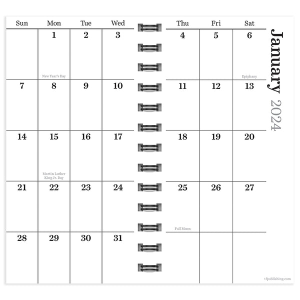 2024 Planner Paisley Small Weekly Monthly Planner