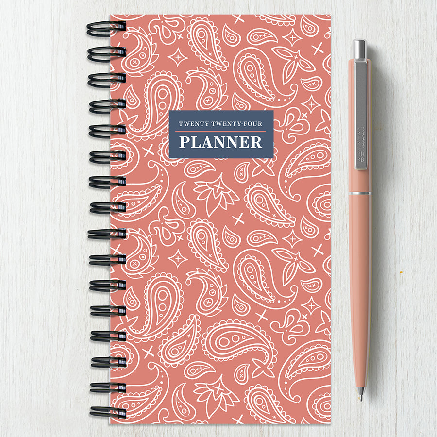 2024 Planner Paisley Small Weekly Monthly Planner-1