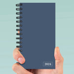 2024 Steel Blue Small Weekly Monthly Planner