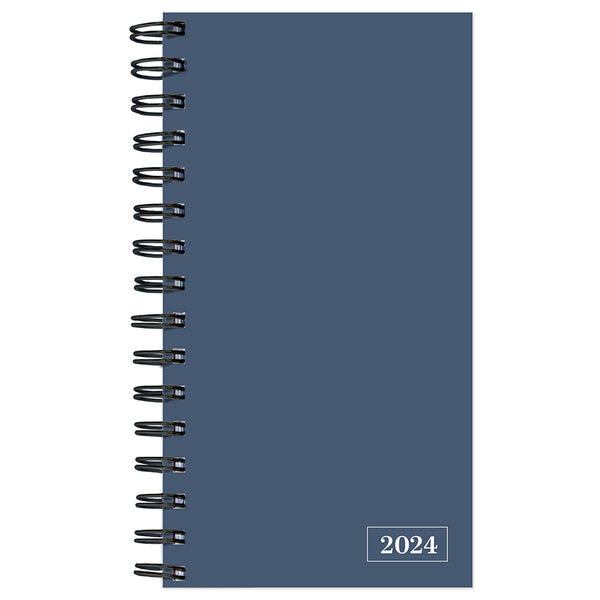 2024 Steel Blue Small Weekly Monthly Planner