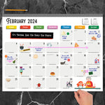 2024 Every Day's A Holiday Large Desk Pad Monthly Blotter Calendar