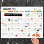 2024 Every Day's A Holiday Large Desk Pad Monthly Blotter Calendar