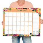 Large Deskpad Weekly Calendar - Navy Floral