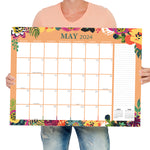 2024 Floral Large Desk Pad Monthly Blotter Calendar