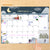 2024 Folk Love Large Desk Pad Monthly Blotter Calendar