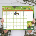 2024 Folk Love Large Desk Pad Monthly Blotter Calendar