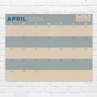 2024 Kraft Large Desk Pad Monthly Blotter Calendar