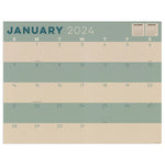 2024 Kraft Large Desk Pad Monthly Blotter Calendar