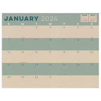 2024 Kraft Large Desk Pad Monthly Blotter Calendar