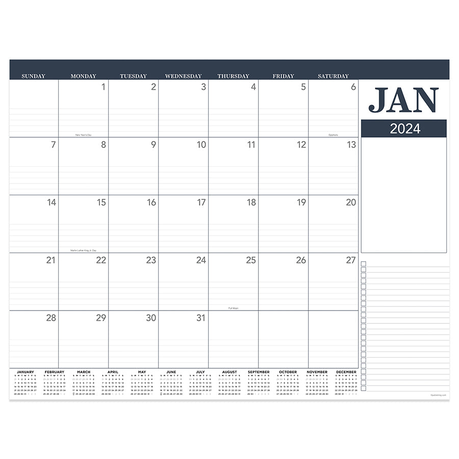 2024 Professional Large Desk Pad Monthly Blotter Calendar | TF Publishing |  Calendars + Planners - Journals + Stationery