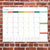 2024 Rainbow Blocks Large Desk Pad Monthly Blotter Calendar