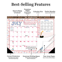 2024 Susan Branch Large Desk Pad Monthly Blotter Calendar