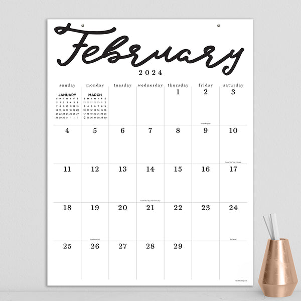 2024 Large Art Poster Wall Calendar