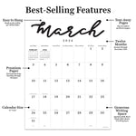 2024 Large Art Poster Wall Calendar