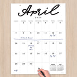 2024 Large Art Poster Wall Calendar