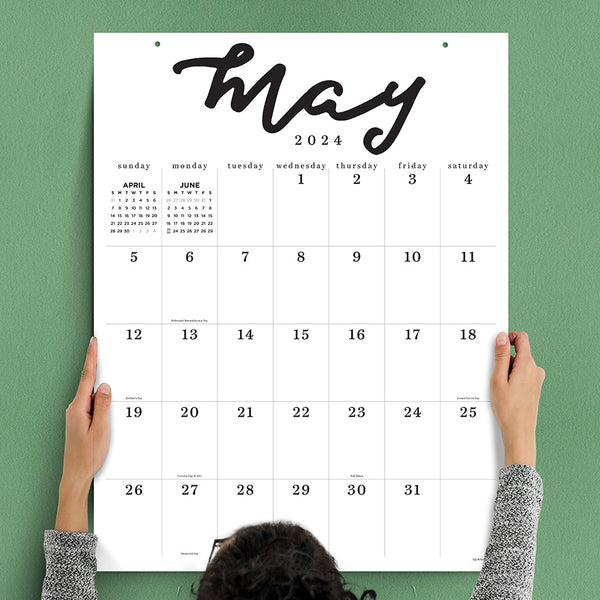 2024 Large Art Poster Wall Calendar