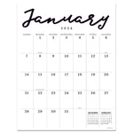 2024 Large Art Poster Wall Calendar
