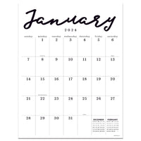 2024 Large Art Poster Wall Calendar