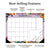 2024 Floral Medium Desk Pad Monthly Blotter Calendar