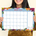 2024 Floral Medium Desk Pad Monthly Blotter Calendar