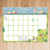 2024 Folk Love Medium Desk Pad Monthly Blotter Calendar