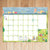 2024 Folk Love Medium Desk Pad Monthly Blotter Calendar