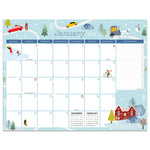 2024 Folk Love Medium Desk Pad Monthly Blotter Calendar