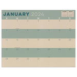 2024 Kraft Medium Desk Pad Monthly Blotter Calendar
