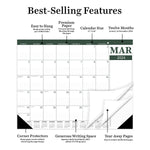 2024 Professional Medium Desk Pad Monthly Blotter Calendar