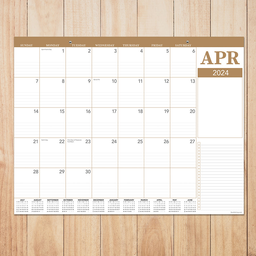 2024 Professional Medium Desk Pad Monthly Blotter Calendar-3