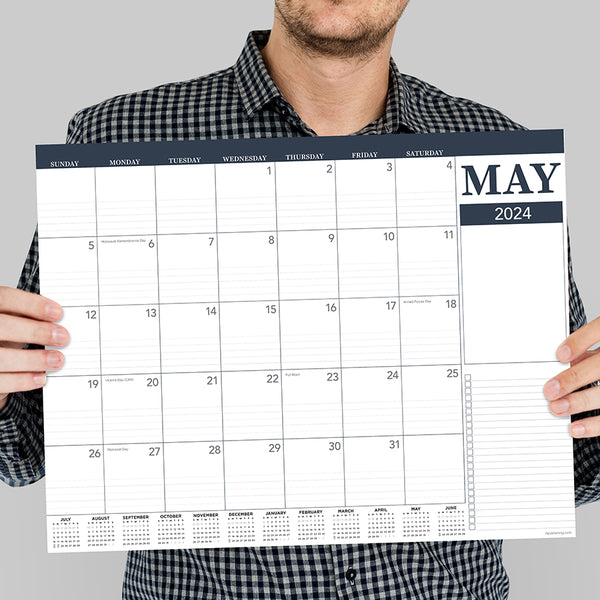 2024 Professional Medium Desk Pad Monthly Blotter Calendar