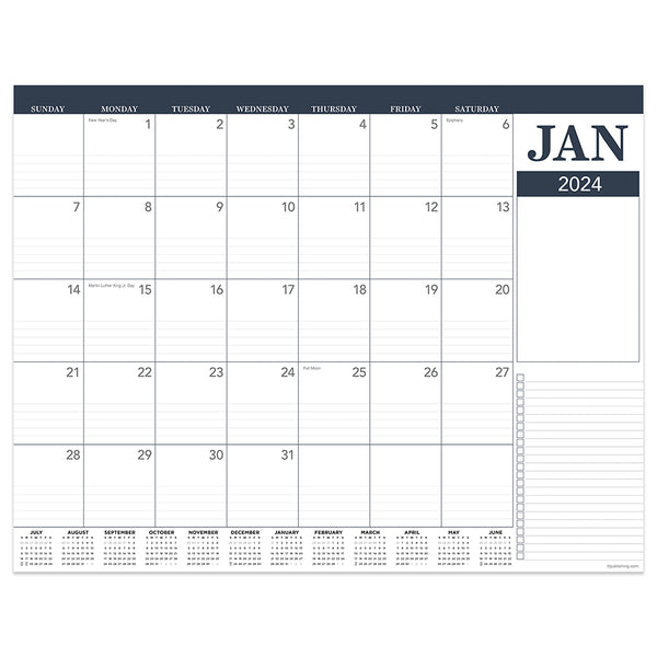 2024 Professional Medium Desk Pad Monthly Blotter Calendar