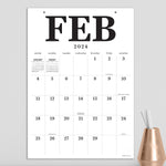 2024 Medium Art Poster Wall Calendar