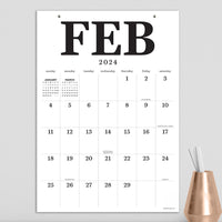 2024 Medium Art Poster Wall Calendar