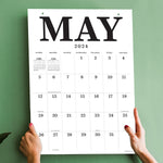 2024 Medium Art Poster Wall Calendar