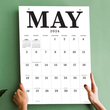 2024 Medium Art Poster Wall Calendar