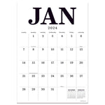 2024 Medium Art Poster Wall Calendar