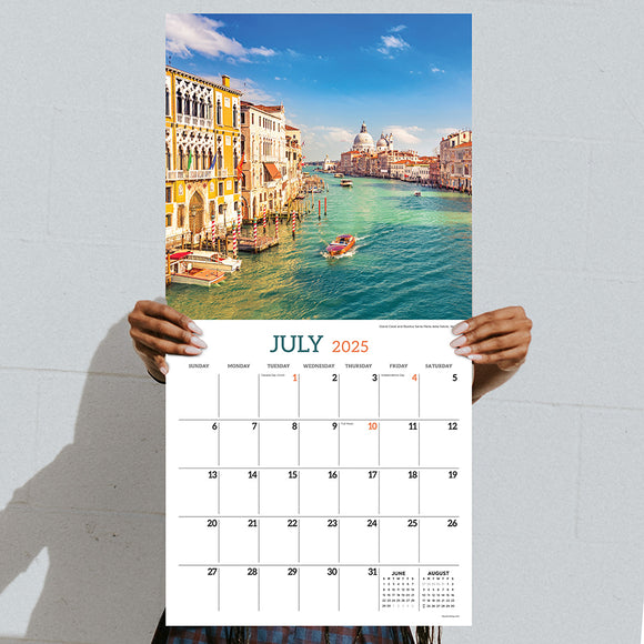Italy Wall Calendar 2025